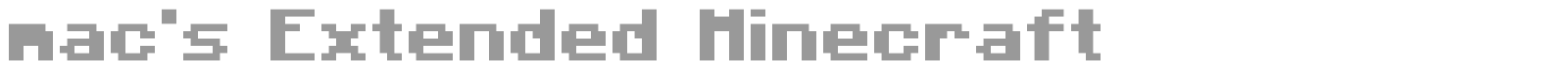 Mac's Minecraft font preview